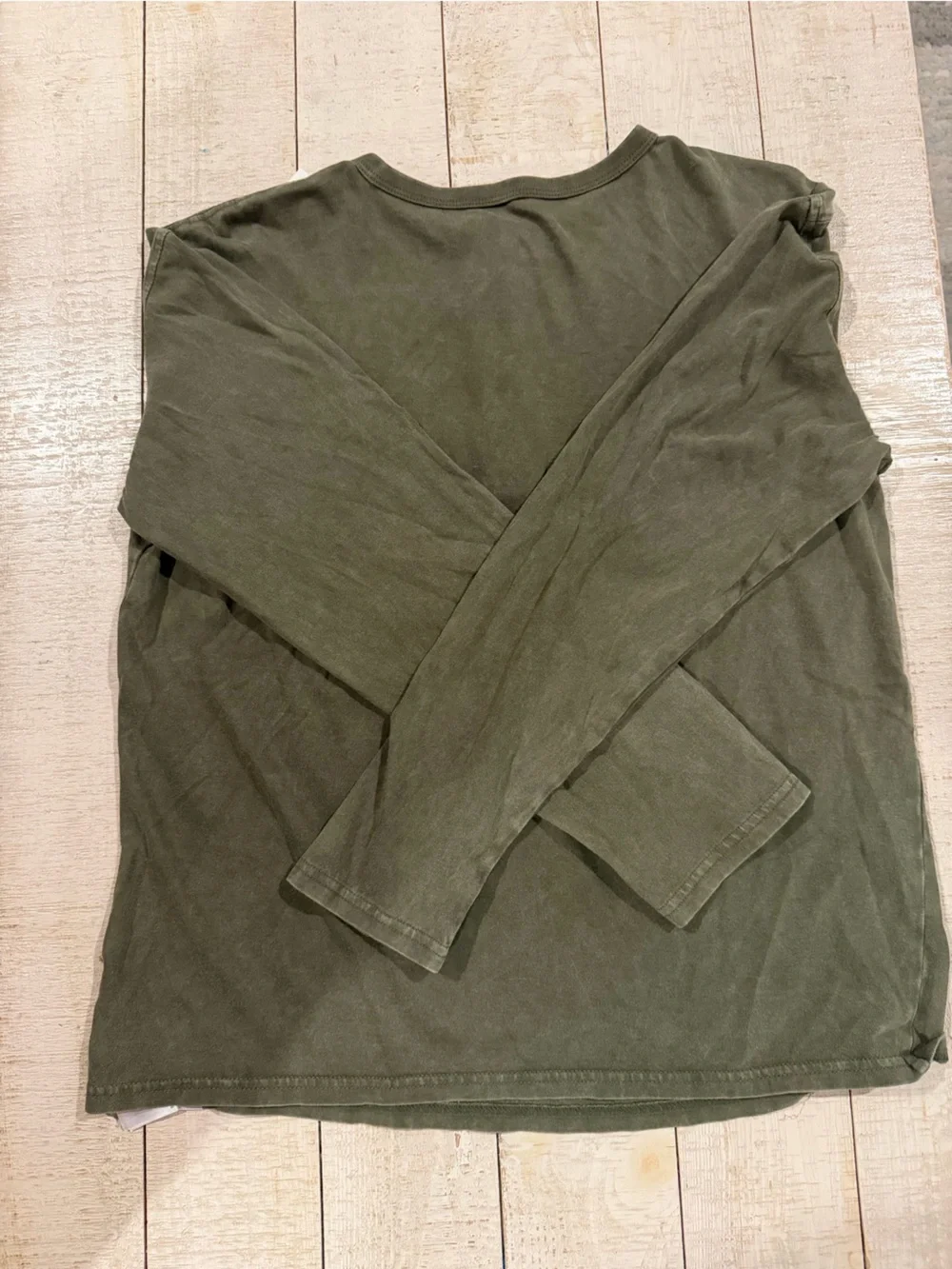 Gap Kids Boys Long Sleeve Henley Shirt – XXL (14–16) – Olive Green – NWT